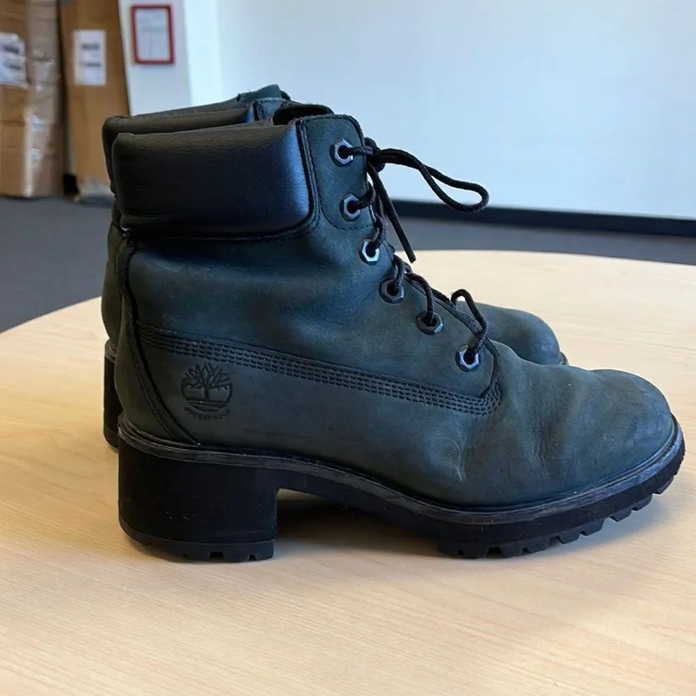 Timberland Rebotl Dark Green Kinsley 6-Inch Waterproof Boots sz 9